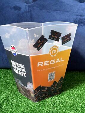 Regal Cinemas 2024 Refillable Popcorn Bucket Movie Theater Exclusive Plastic Tin